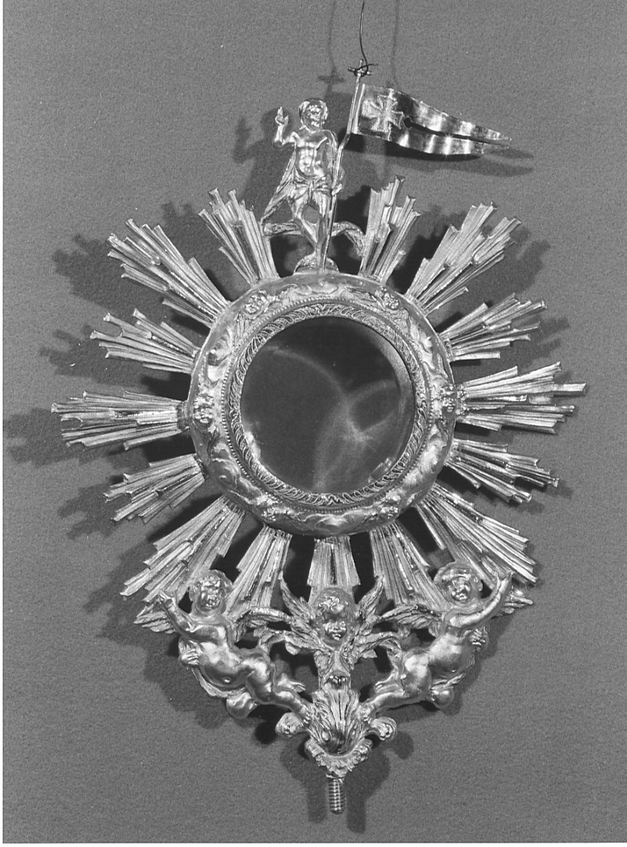 ostensorio, opera isolata - bottega lombarda (sec. XIX)