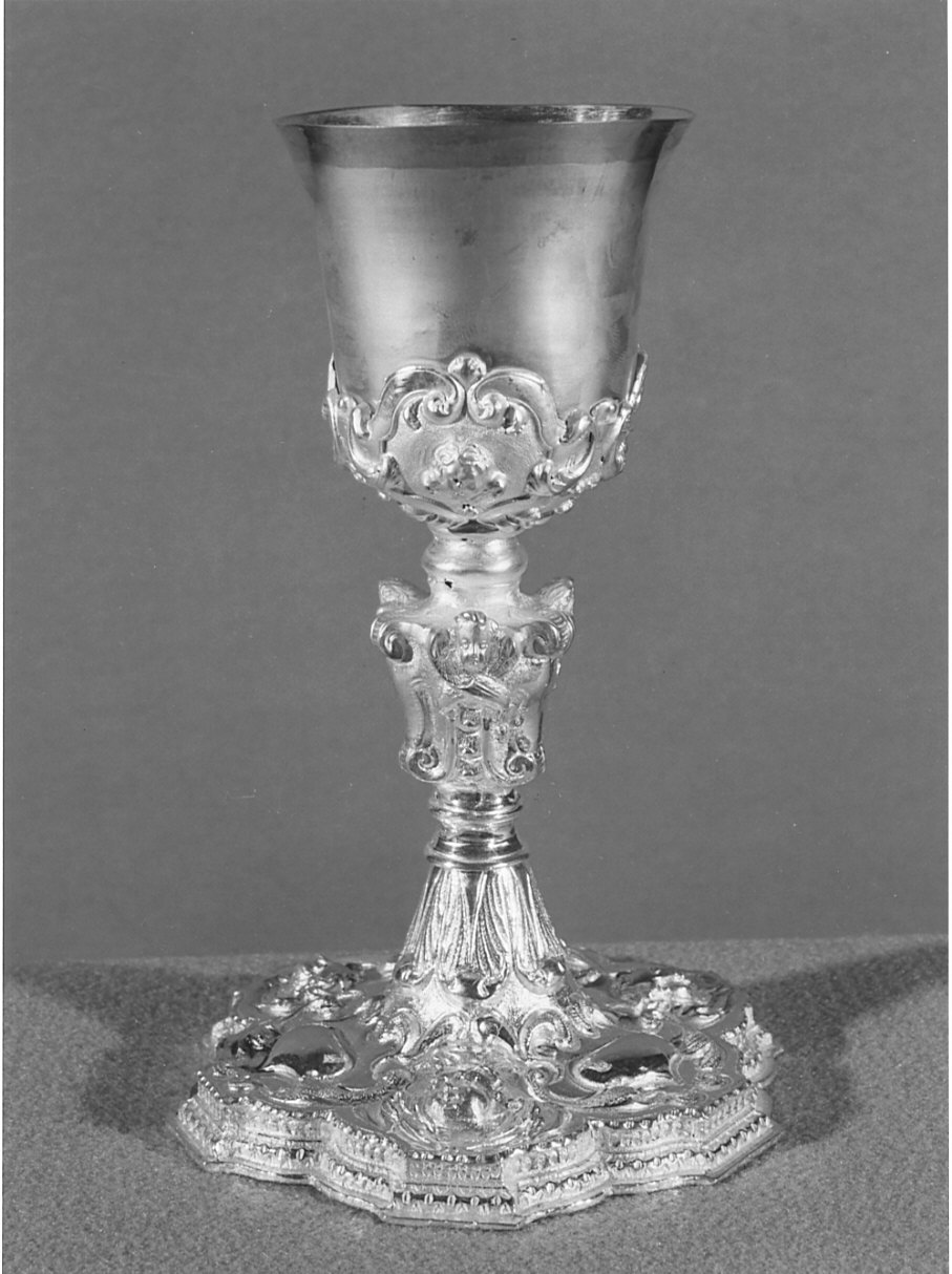 calice, opera isolata - bottega lombarda (fine/inizio secc. XVII/ XVIII)
