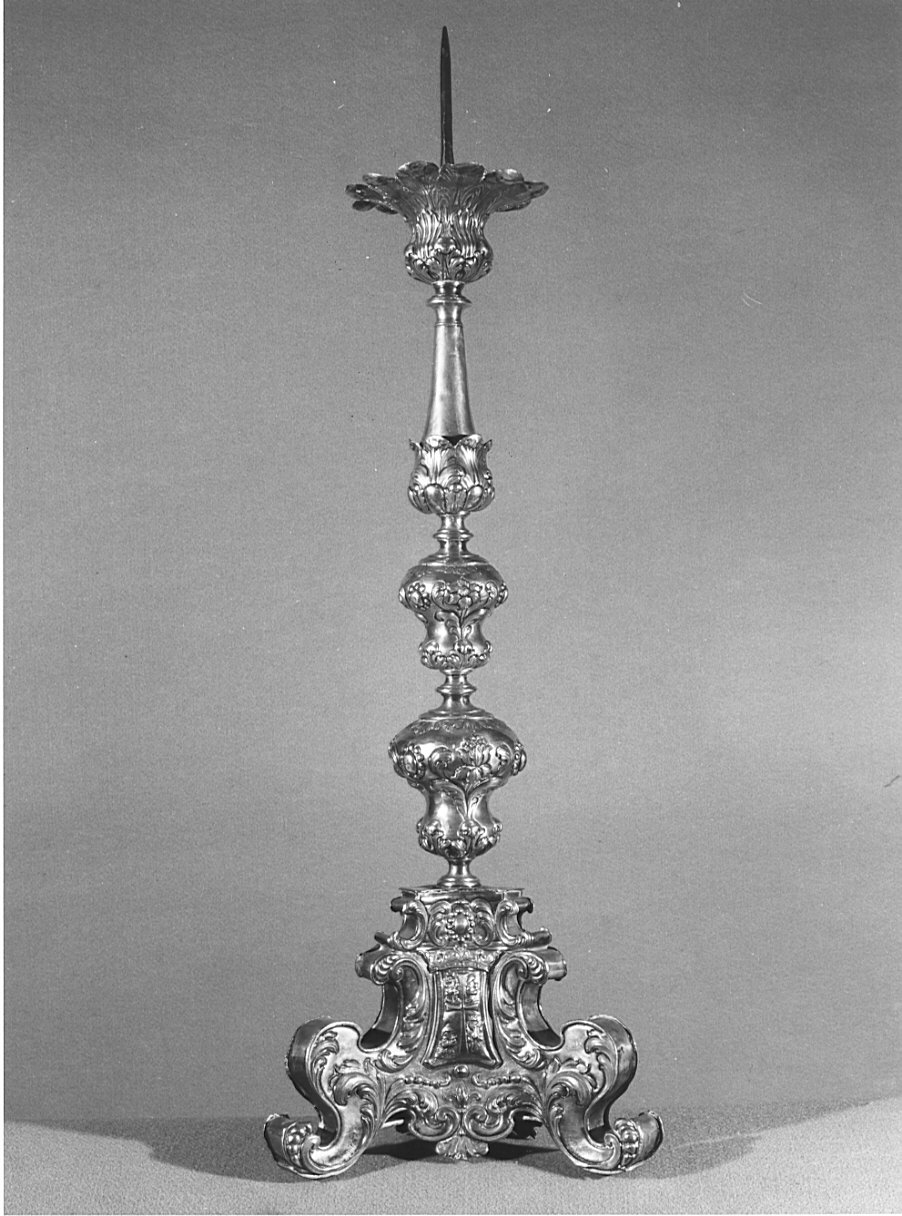 candeliere, serie - bottega lombarda (inizio sec. XVIII)