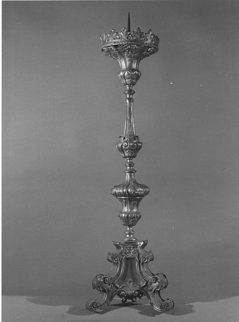 candeliere, serie - bottega lombarda (seconda metà sec. XVIII)