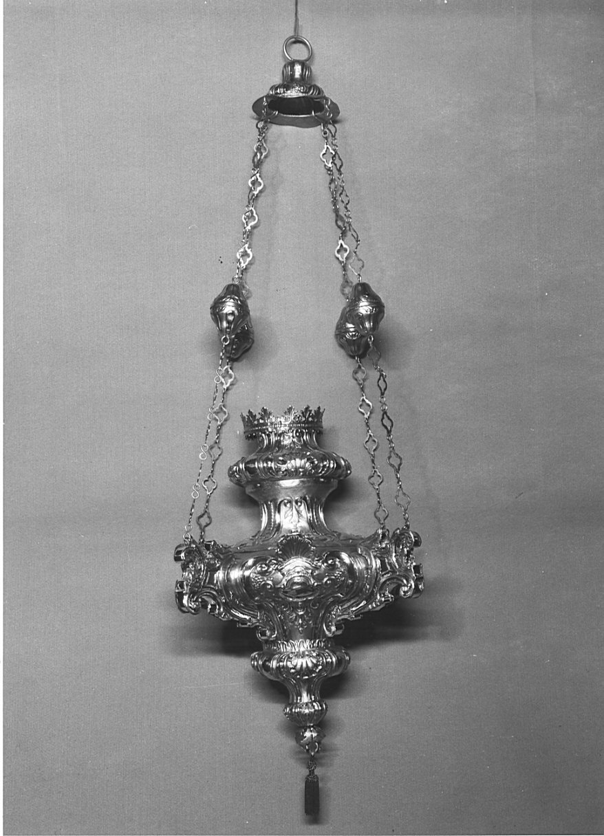 lampada pensile, coppia - bottega lombarda (sec. XVIII)