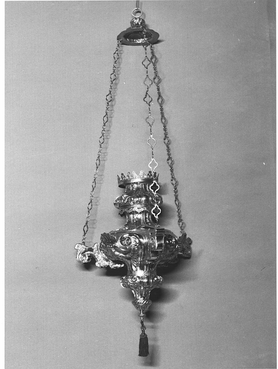 lampada pensile, opera isolata - bottega lombarda (sec. XVIII)