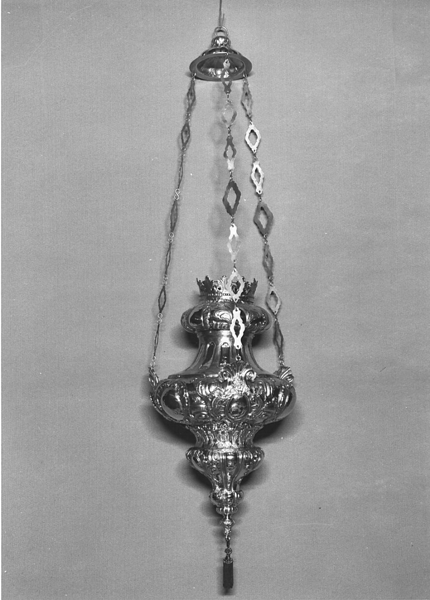 lampada pensile, opera isolata - bottega lombarda (sec. XVIII)