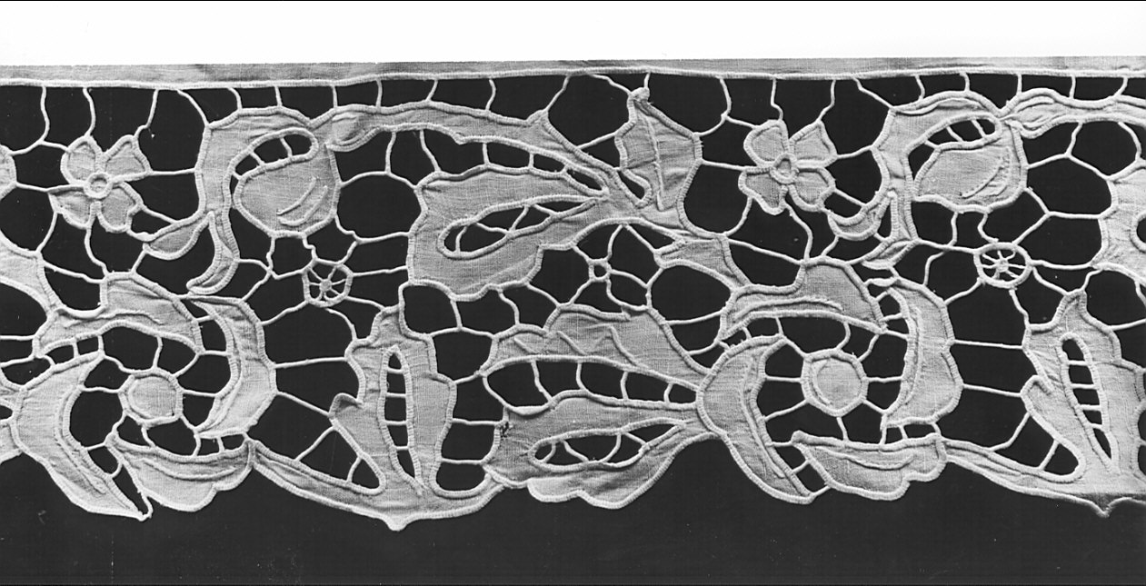 bordura, opera isolata - manifattura Italia settentrionale (fine/inizio secc. XIX/ XX)