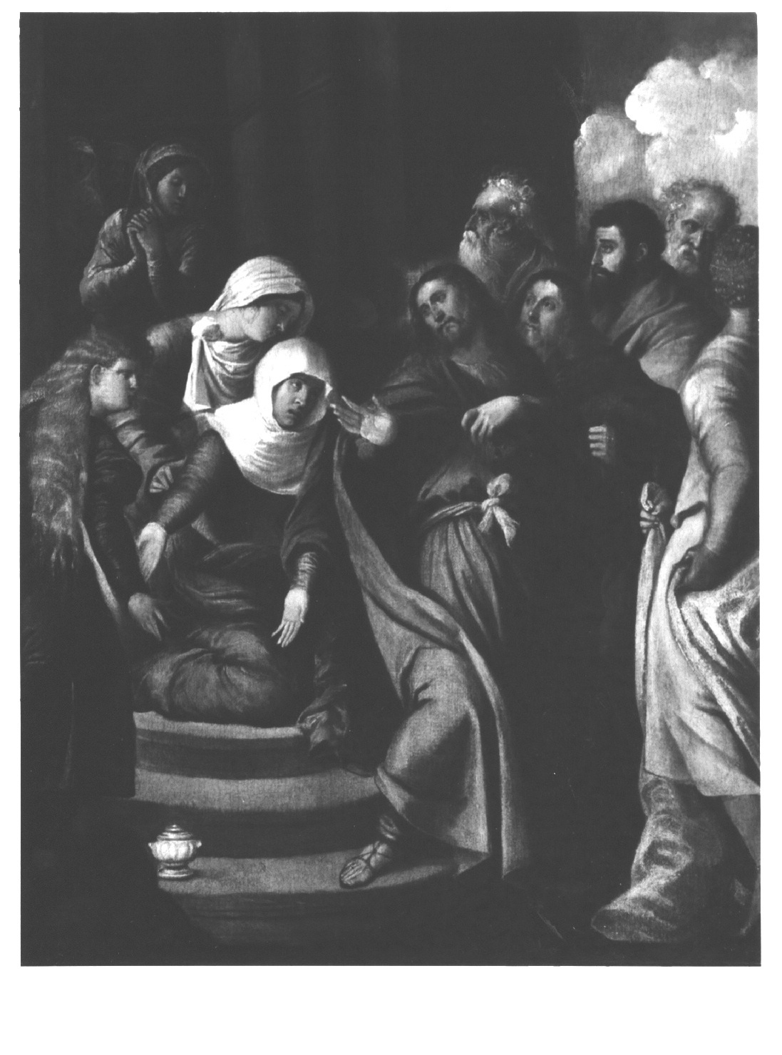 Cristo si congeda da Maria (dipinto, opera isolata) - ambito lombardo-veneto (prima metà sec. XVI)