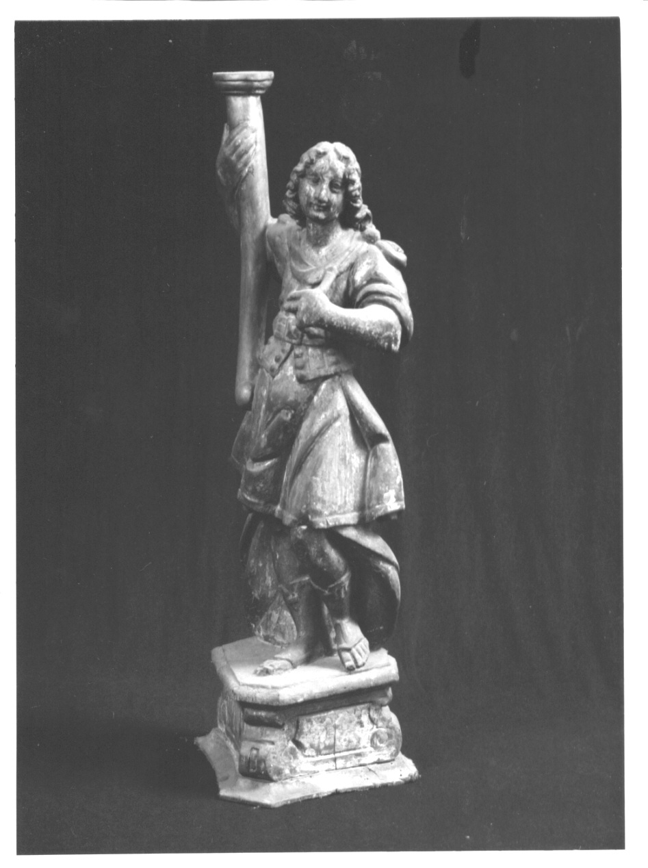 angelo (candelabro - a statua, opera isolata) - ambito lombardo (fine/inizio secc. XVII/ XVIII)