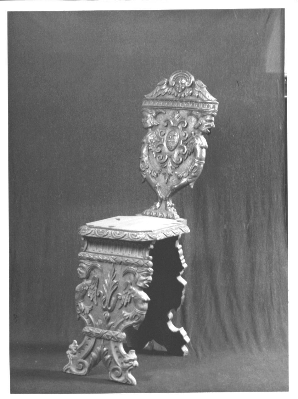 sedia, opera isolata - ambito bergamasco (primo quarto sec. XX)