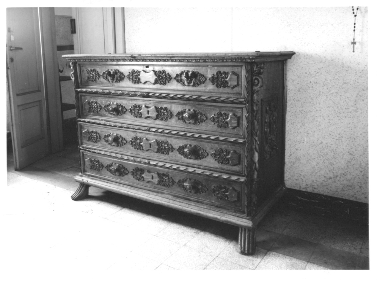 cassettone - a ribalta, opera isolata - ambito lombardo (prima metà sec. XVIII)