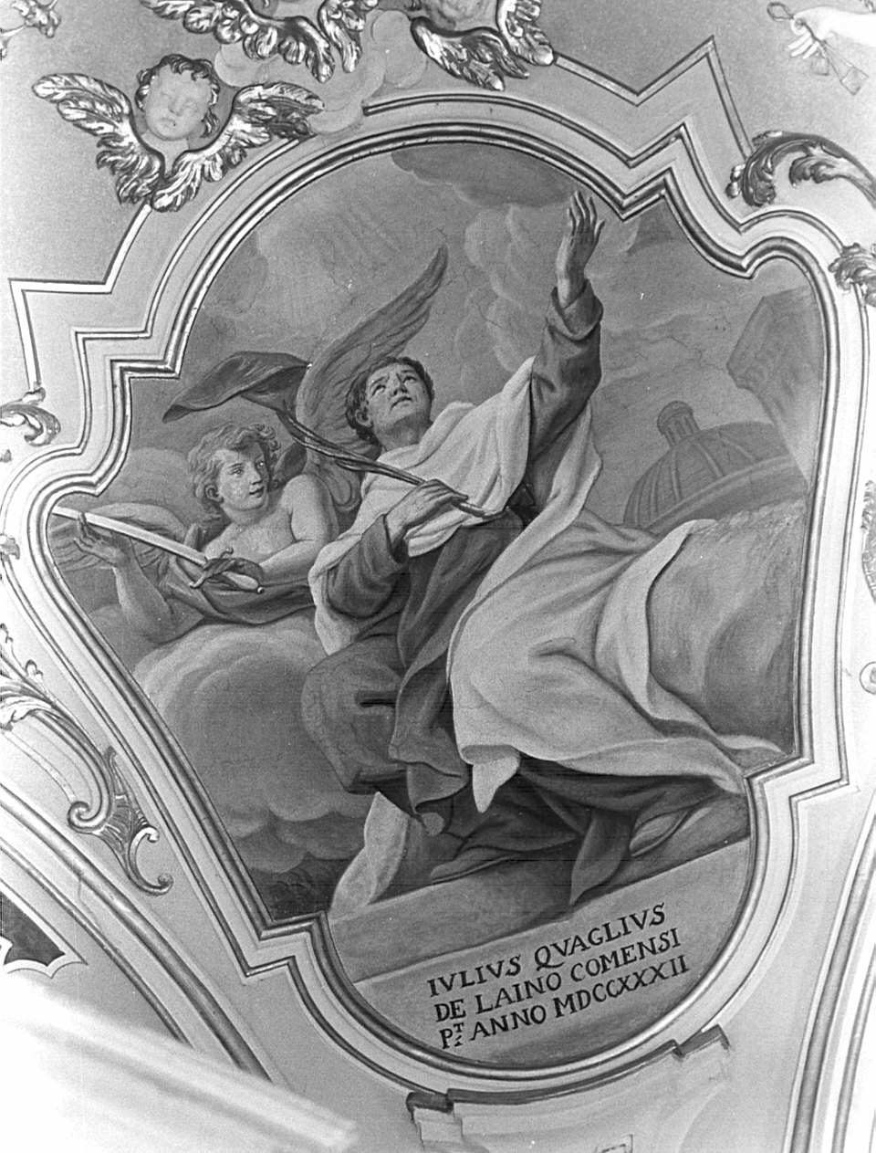 Santo martire (dipinto, elemento d'insieme) di Quaglio Giulio (attribuito) (sec. XVIII)