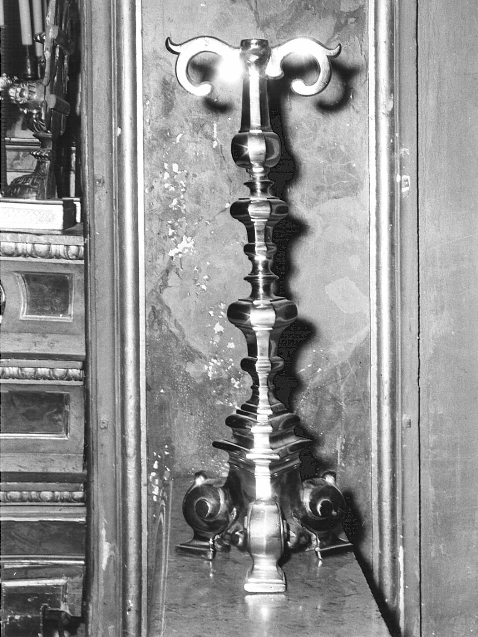 base per croce d'altare, opera isolata - bottega bergamasca (secc. XVII/ XVIII)