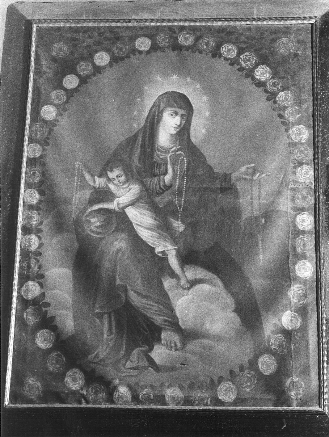 Madonna del Rosario (dipinto, opera isolata) - ambito lombardo (ultimo quarto sec. XVII, sec. XVIII)