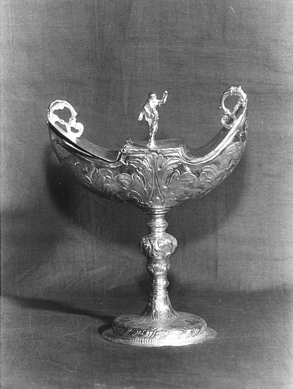 navicella portaincenso - a galeone, opera isolata - bottega lombarda (primo quarto sec. XVIII)