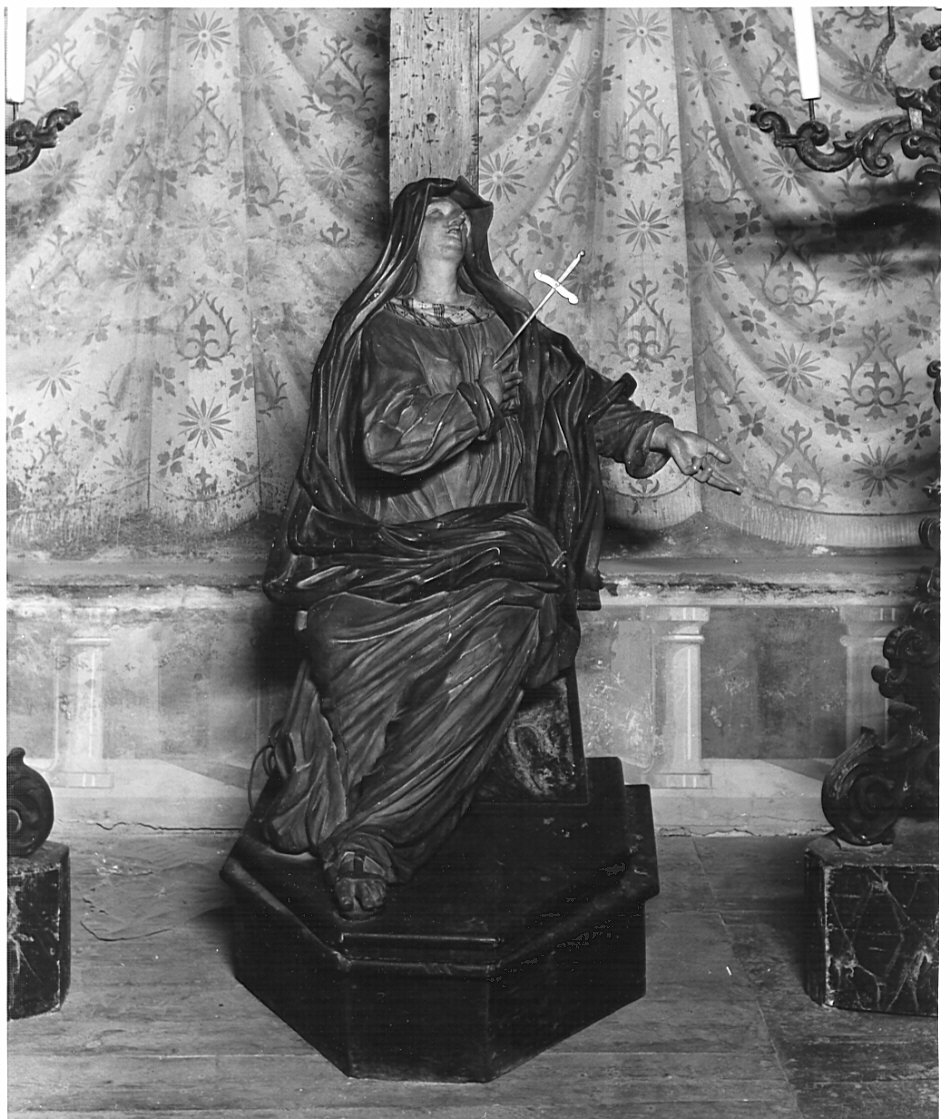 Madonna Addolorata (gruppo scultoreo, elemento d'insieme) - bottega bergamasca (sec. XVIII)