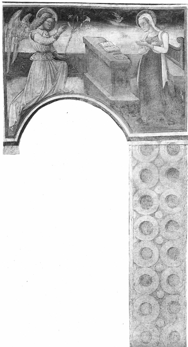 Annunciazione (dipinto, opera isolata) - ambito lombardo (sec. XV)