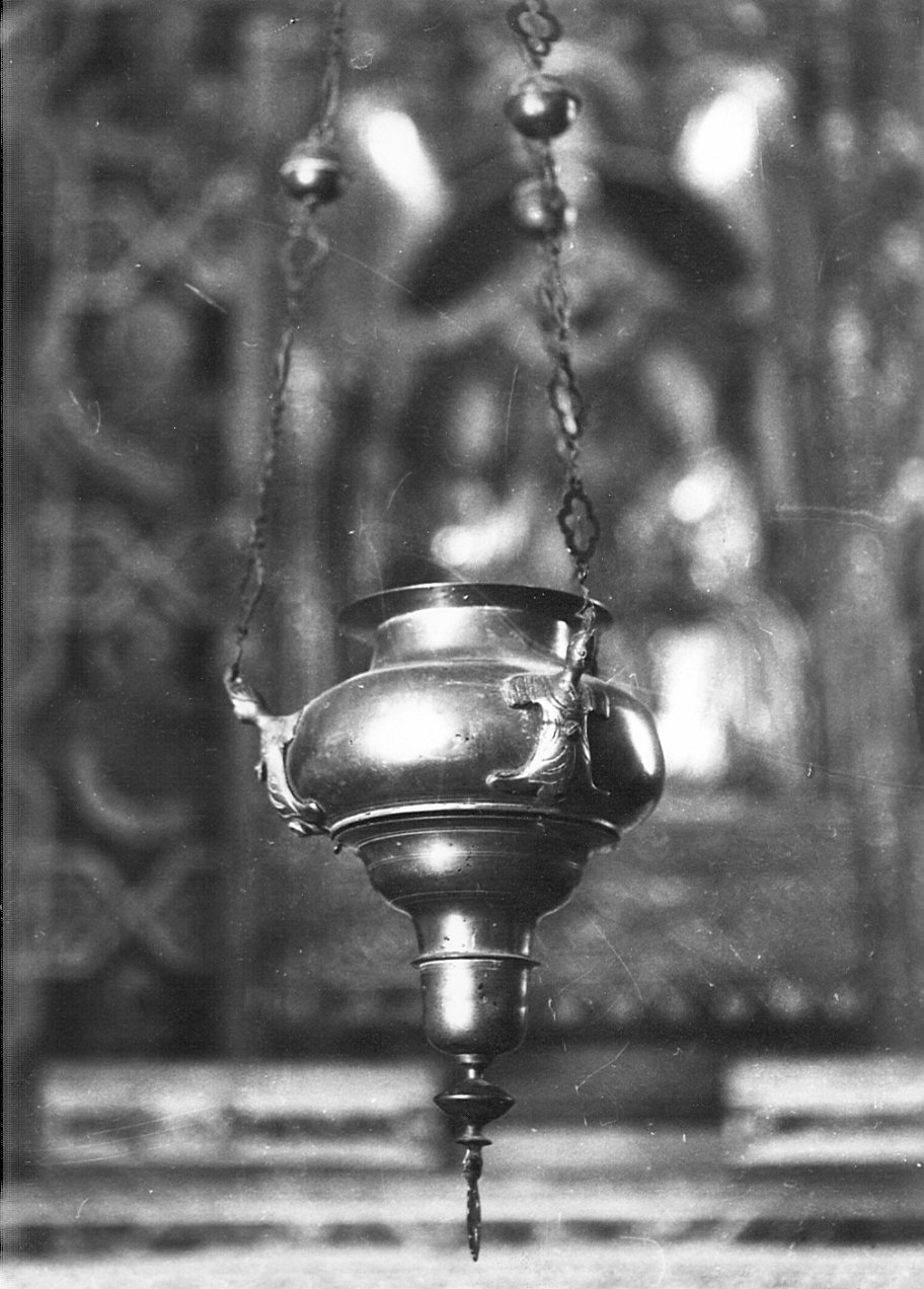 lampada pensile, opera isolata - bottega lombarda (secc. XVIII/ XIX)