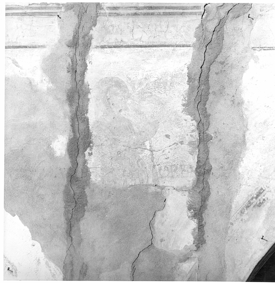 Santo monaco in preghiera (dipinto, elemento d'insieme) - ambito bergamasco (sec. XVI)