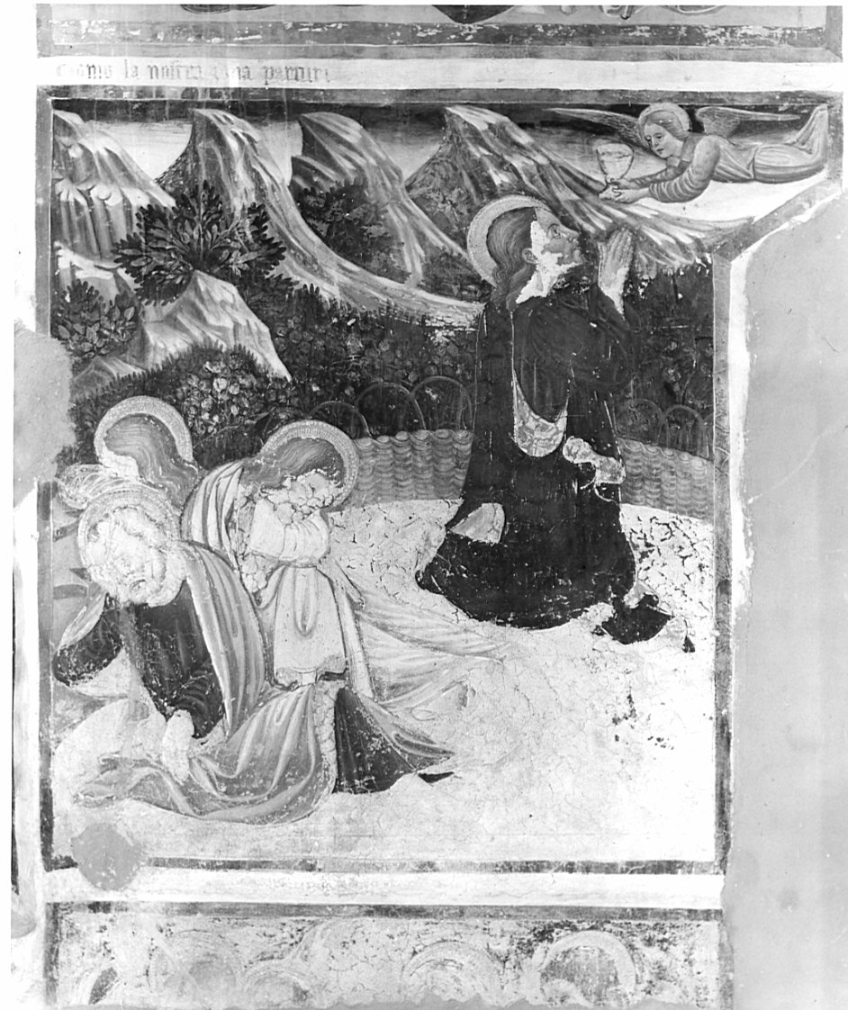 orazione di Cristo nell'orto di Getsemani (dipinto, elemento d'insieme) di Borlone Jacopo (attribuito), Busca Giacomo (attribuito) (sec. XV)