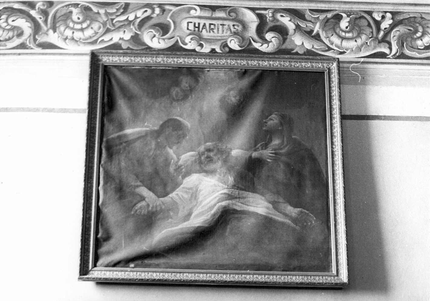 morte di San Giuseppe (dipinto, opera isolata) di Cifrondi Antonio (attribuito) (inizio sec. XVIII)