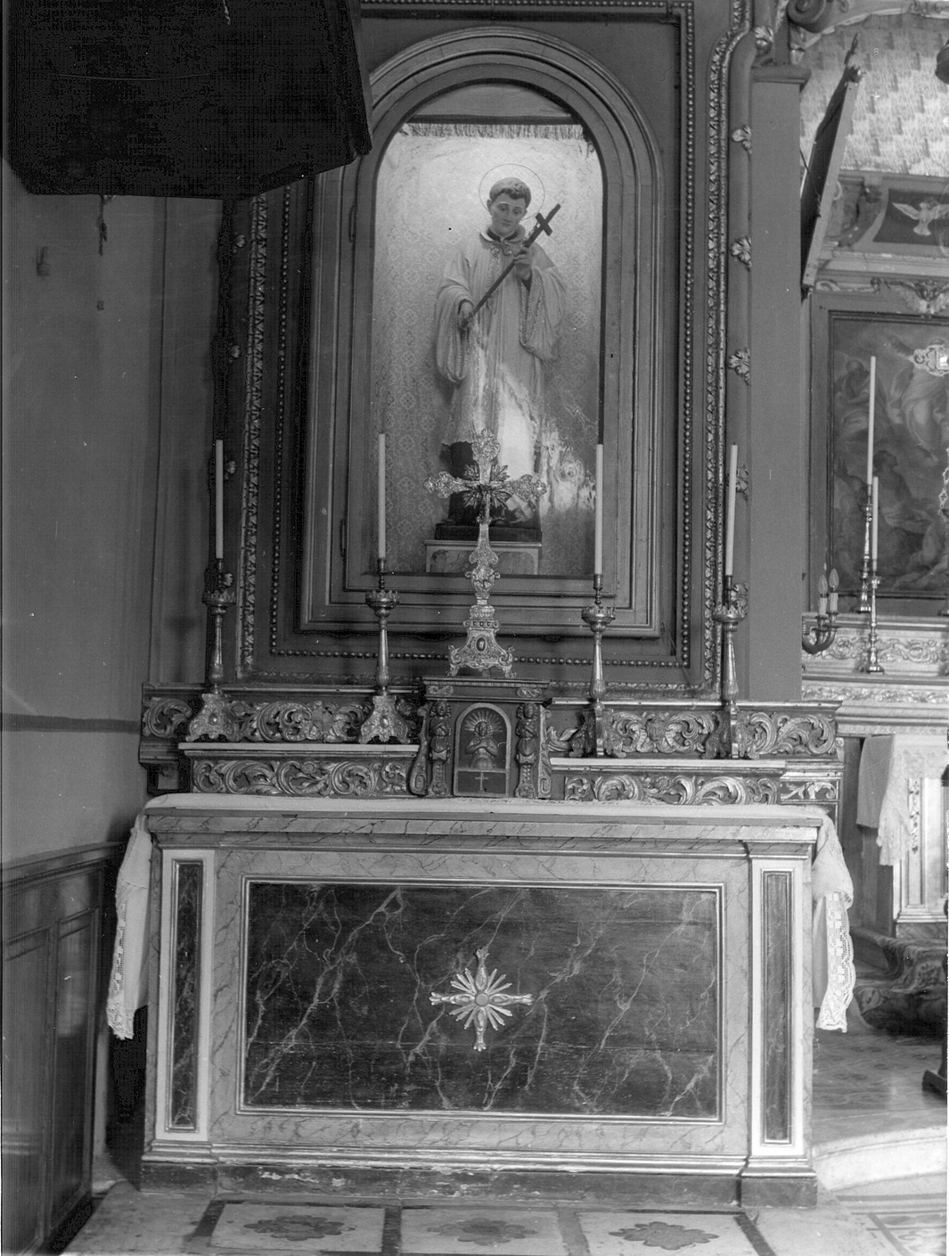 altare, opera isolata - bottega bergamasca (fine/inizio secc. XVIII/ XIX)