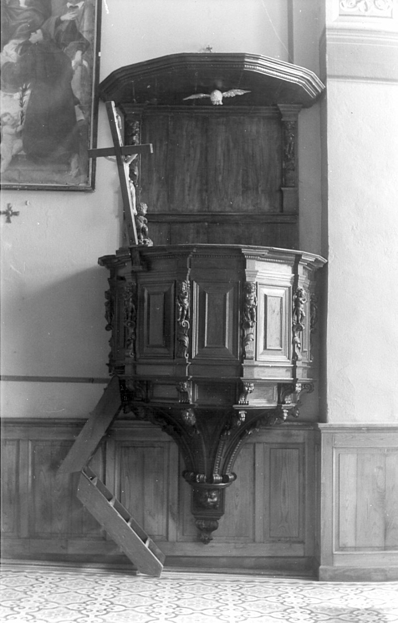 pulpito, opera isolata - bottega lombarda (sec. XVIII)