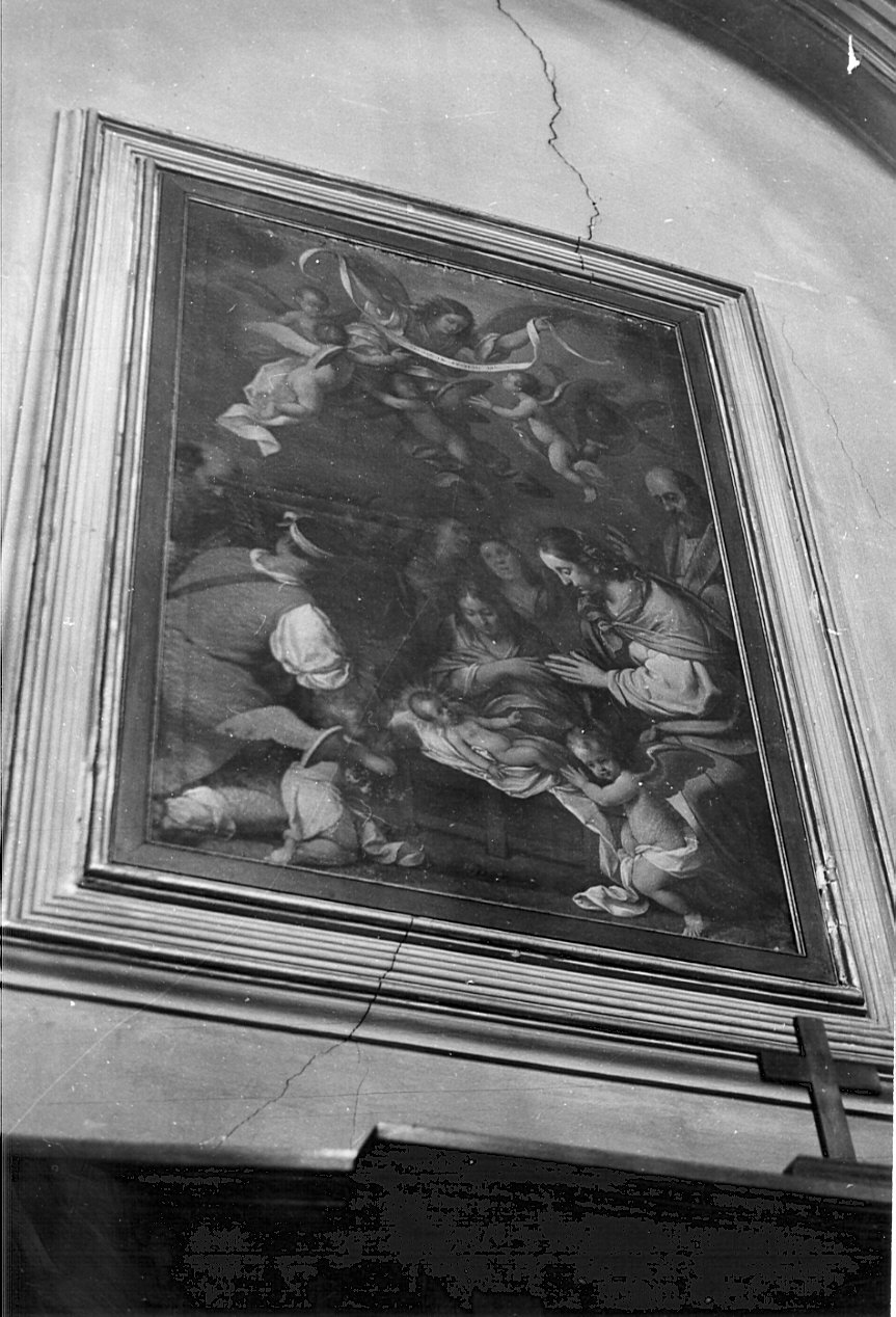 adorazione dei pastori (dipinto, opera isolata) di Carobio Giovanni (attribuito) (prima metà sec. XVIII)
