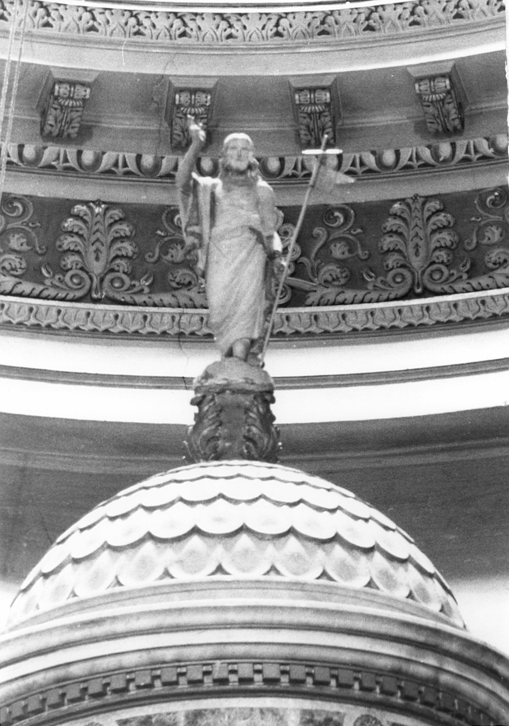 Dio Padre (statua, elemento d'insieme) - bottega bergamasca (sec. XIX)