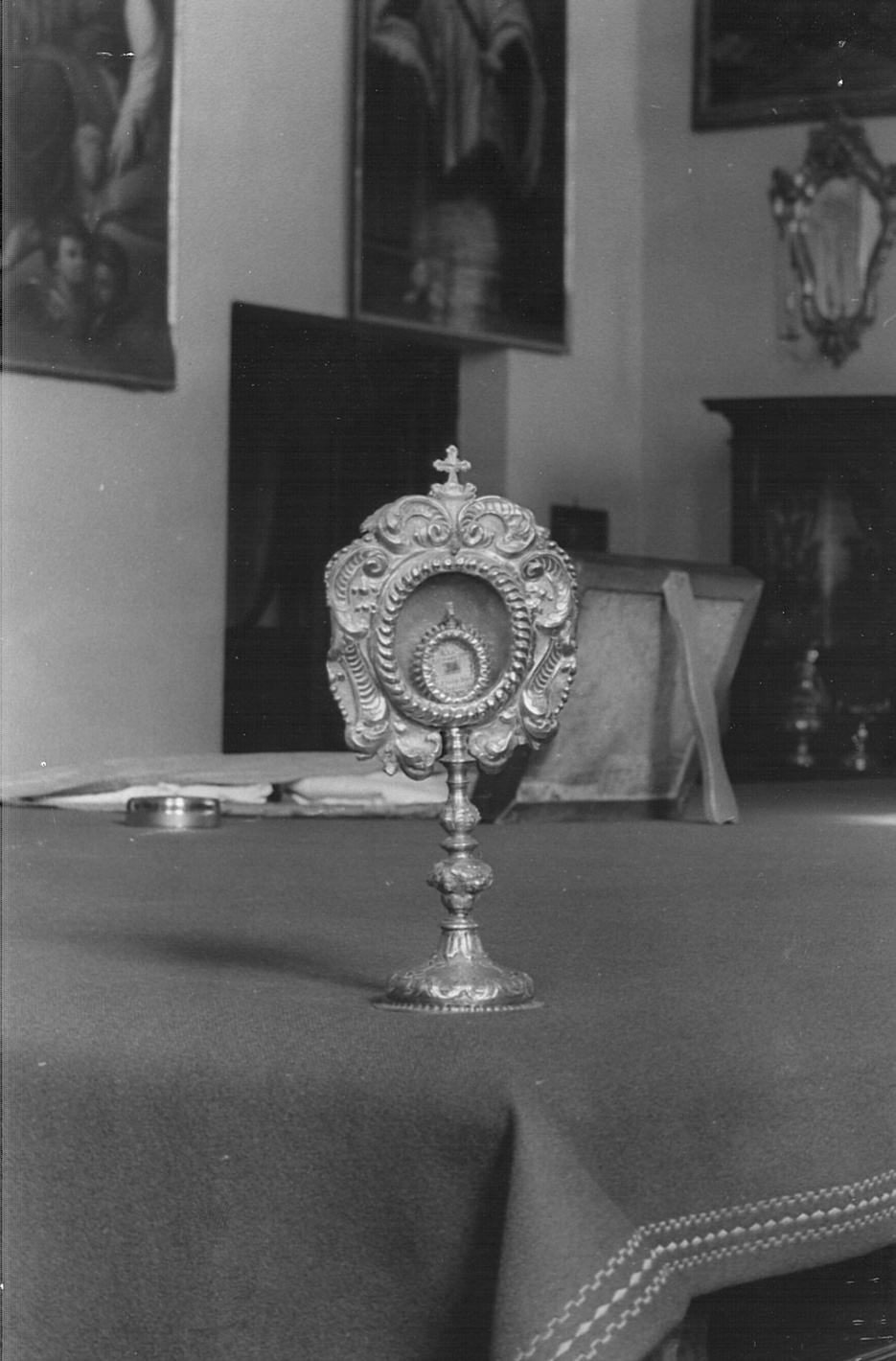 reliquiario - a ostensorio, opera isolata - bottega bergamasca (seconda metà sec. XVII)