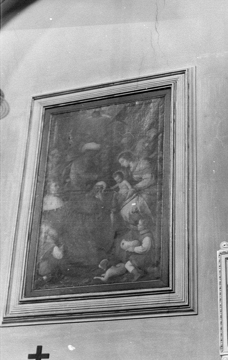 adorazione dei Re Magi (dipinto, opera isolata) di Carobio Giovanni (attribuito) (sec. XVIII)