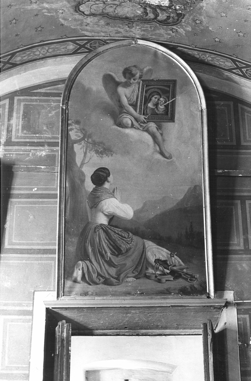 Madonna del Buon Consiglio (dipinto, opera isolata) di Ferrari Francesco (attribuito) (sec. XIX)