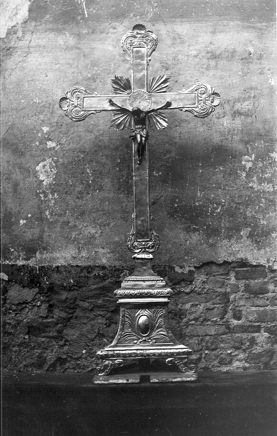 croce processionale, opera isolata - bottega bergamasca (sec. XIX)