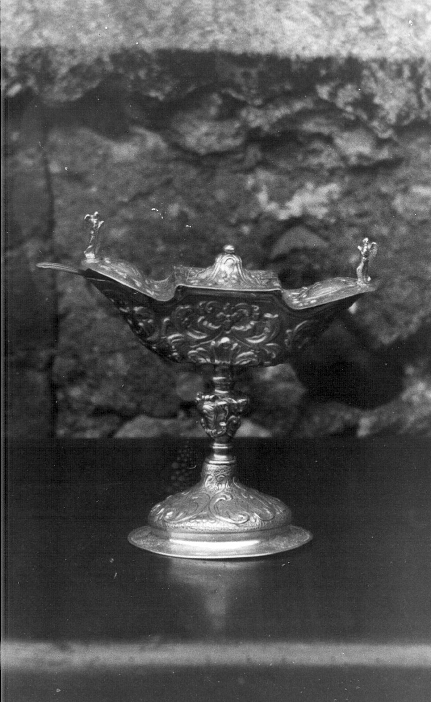 navicella portaincenso, opera isolata - bottega bergamasca (sec. XVIII)
