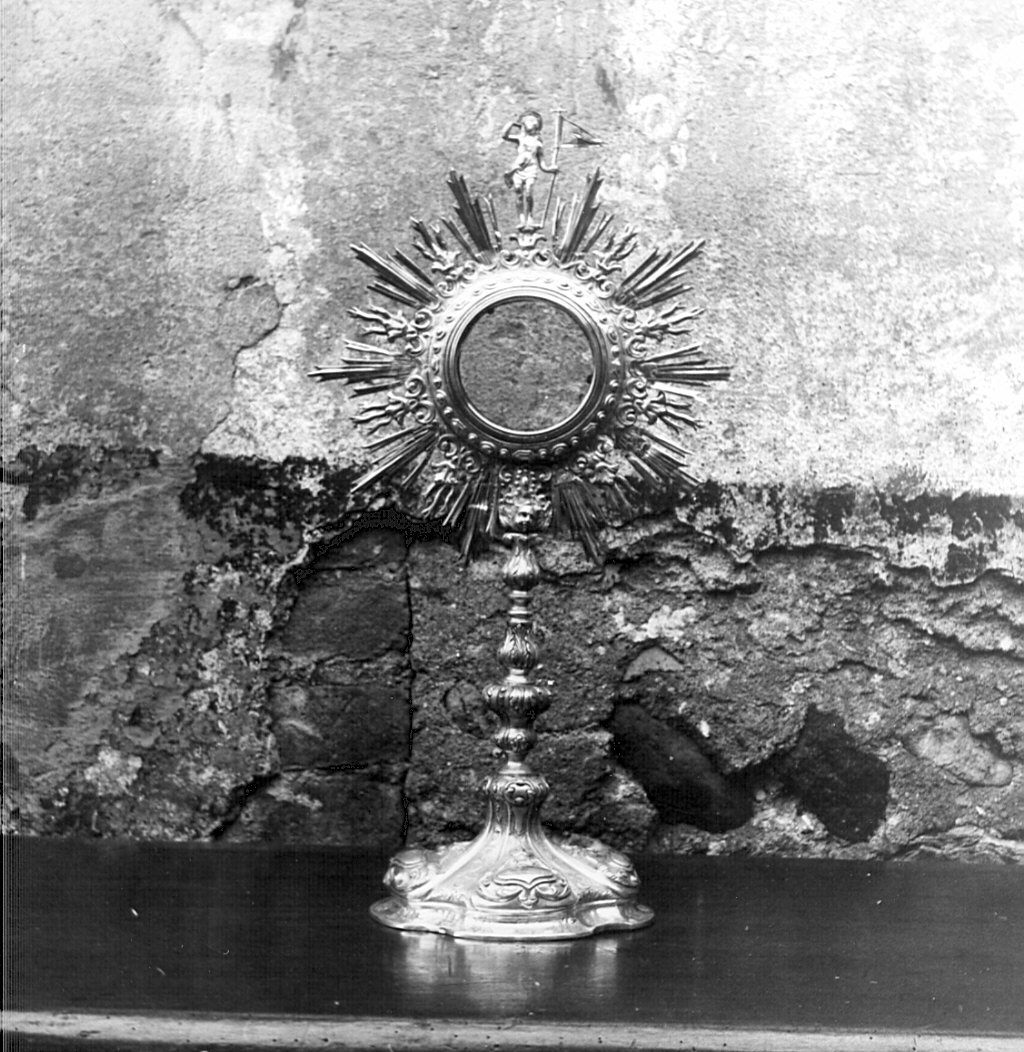 ostensorio - a raggiera, opera isolata - bottega bergamasca (sec. XIX)