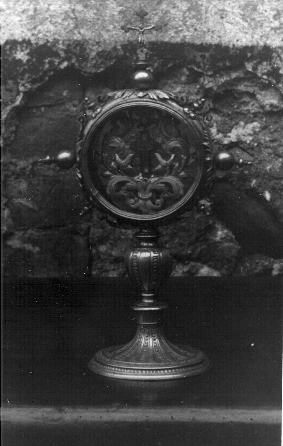 reliquiario - a ostensorio, opera isolata - bottega bergamasca (sec. XIX)