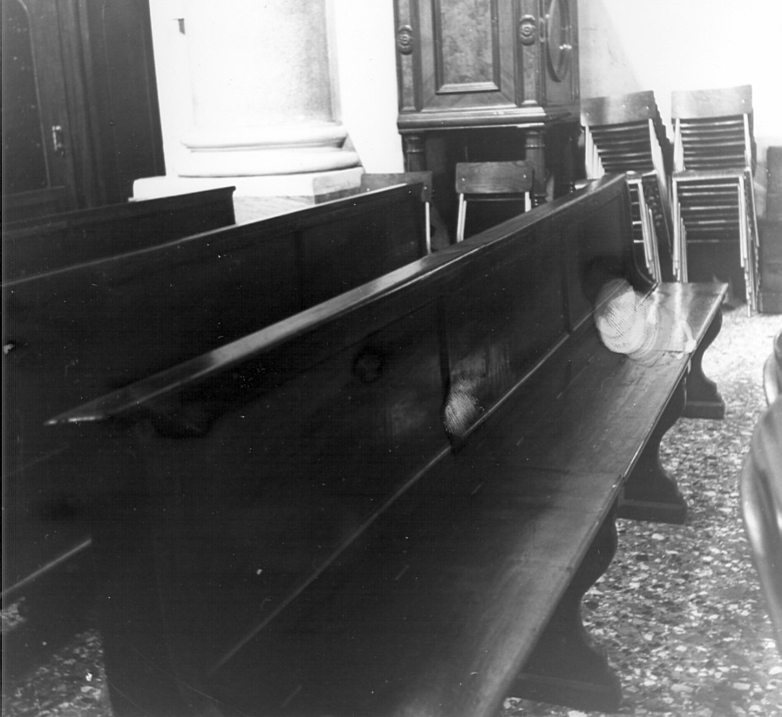 banco da chiesa, serie di Briolini Bortolo (sec. XIX)