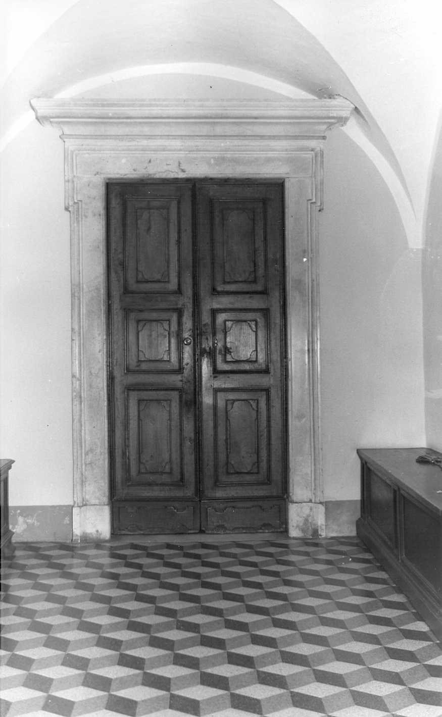 porta, opera isolata di Gualini Giacinto dettto Gualini Giancinto di Alzano (attribuito) (sec. XIX)