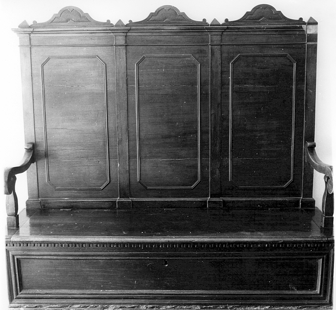 cassapanca, opera isolata - bottega bergamasca (sec. XIX)