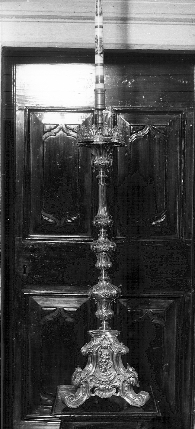 candeliere, serie - bottega bergamasca (sec. XVIII)