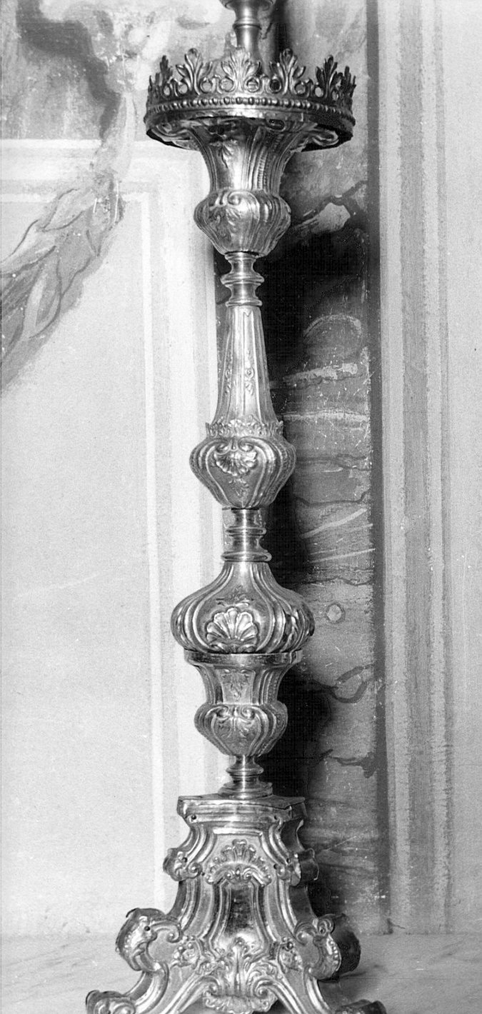 candeliere, coppia - bottega bergamasca (sec. XIX)