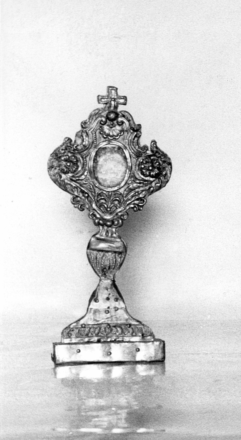 reliquiario - a ostensorio, opera isolata - bottega bergamasca (prima metà sec. XIX)