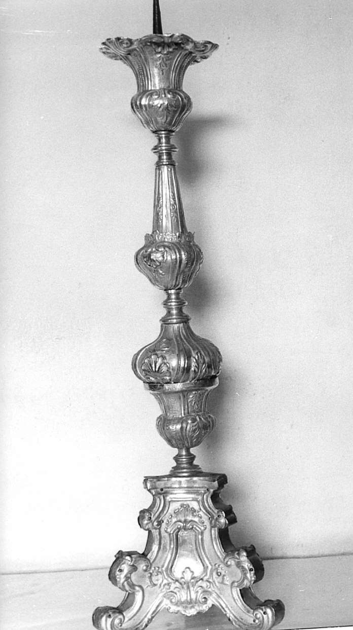 candelabro, serie - bottega bergamasca (sec. XIX)