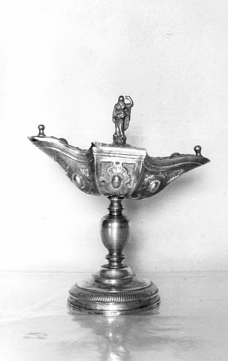 navicella portaincenso, opera isolata - bottega bergamasca (sec. XIX)