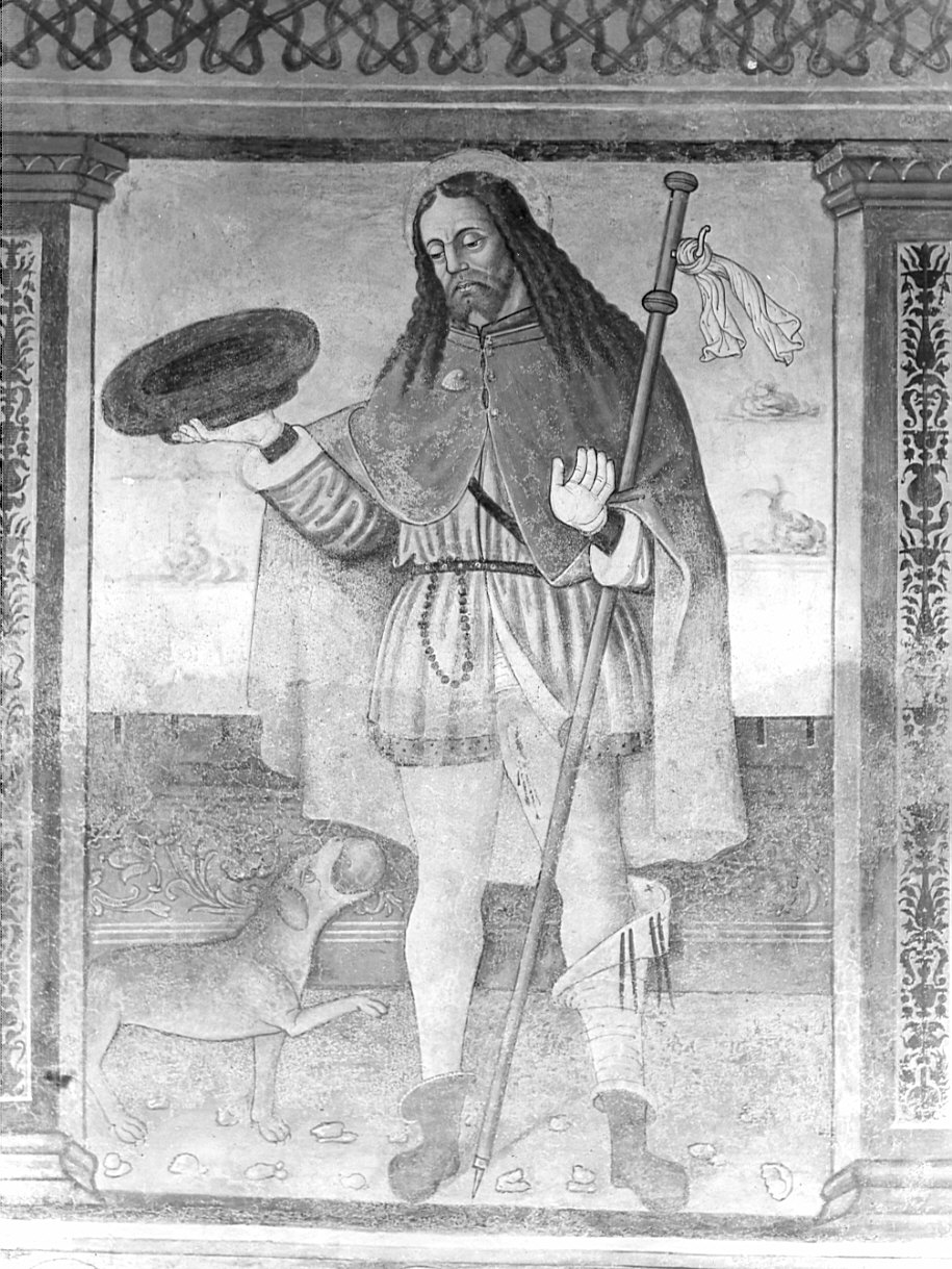 San Rocco (dipinto, elemento d'insieme) - ambito bergamasco (fine sec. XV)