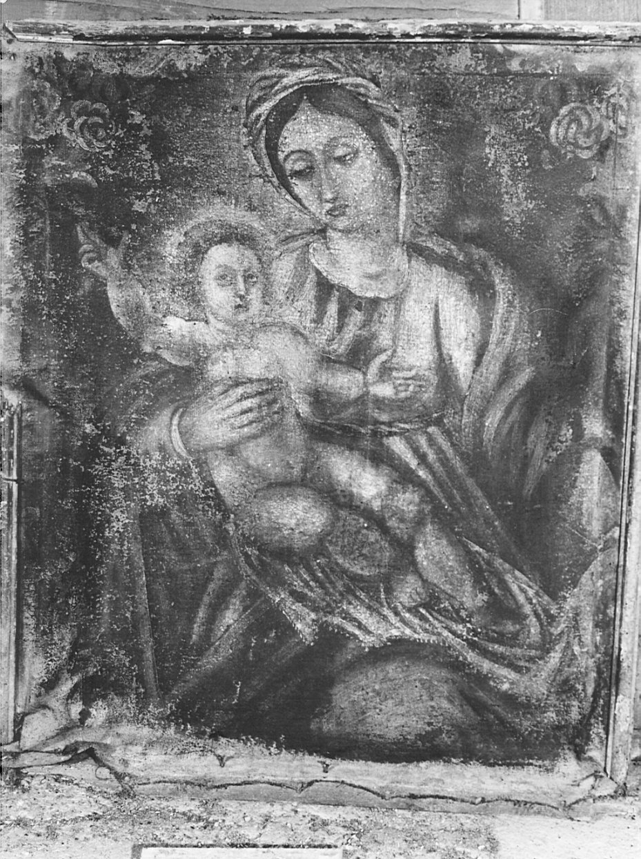 Madonna con Bambino (dipinto, opera isolata) - ambito bergamasco (sec. XIX)