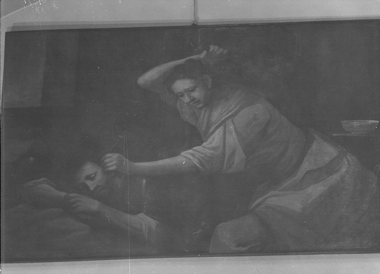 Giaele uccide Sisara (dipinto, opera isolata) - ambito bergamasco (sec. XVII)