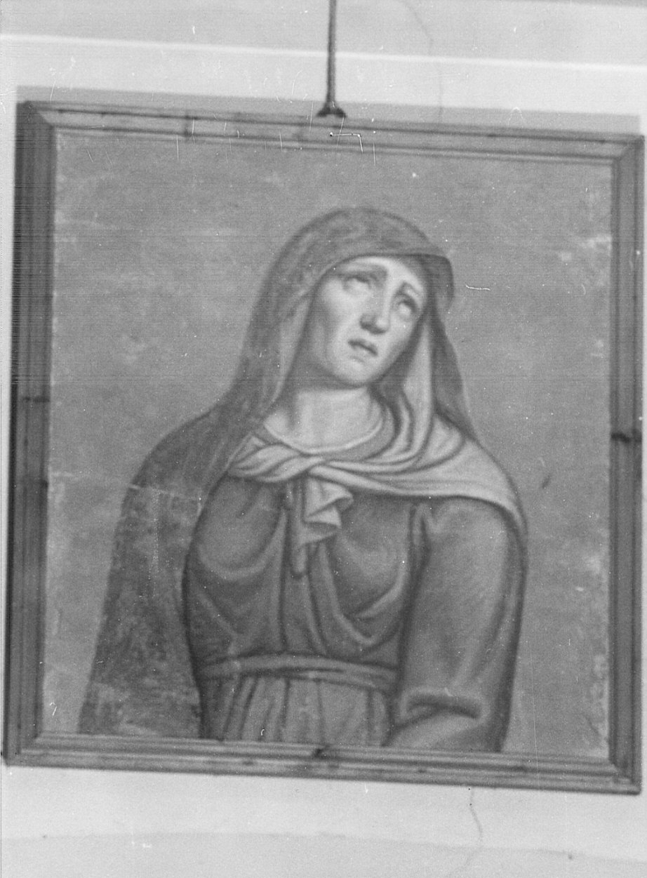 Madonna Addolorata (dipinto, frammento) di Brighenti Giovanni Battista (attribuito) (sec. XIX)