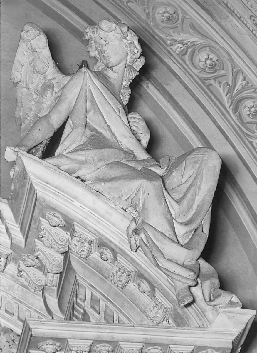 angeli (scultura, elemento d'insieme) - bottega lombarda (sec. XIX)