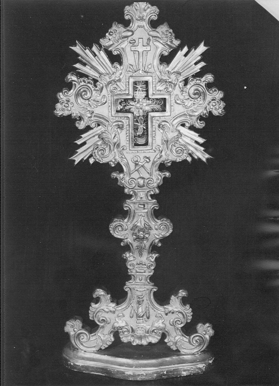 reliquiario - a ostensorio, opera isolata - bottega lombarda (sec. XVIII)