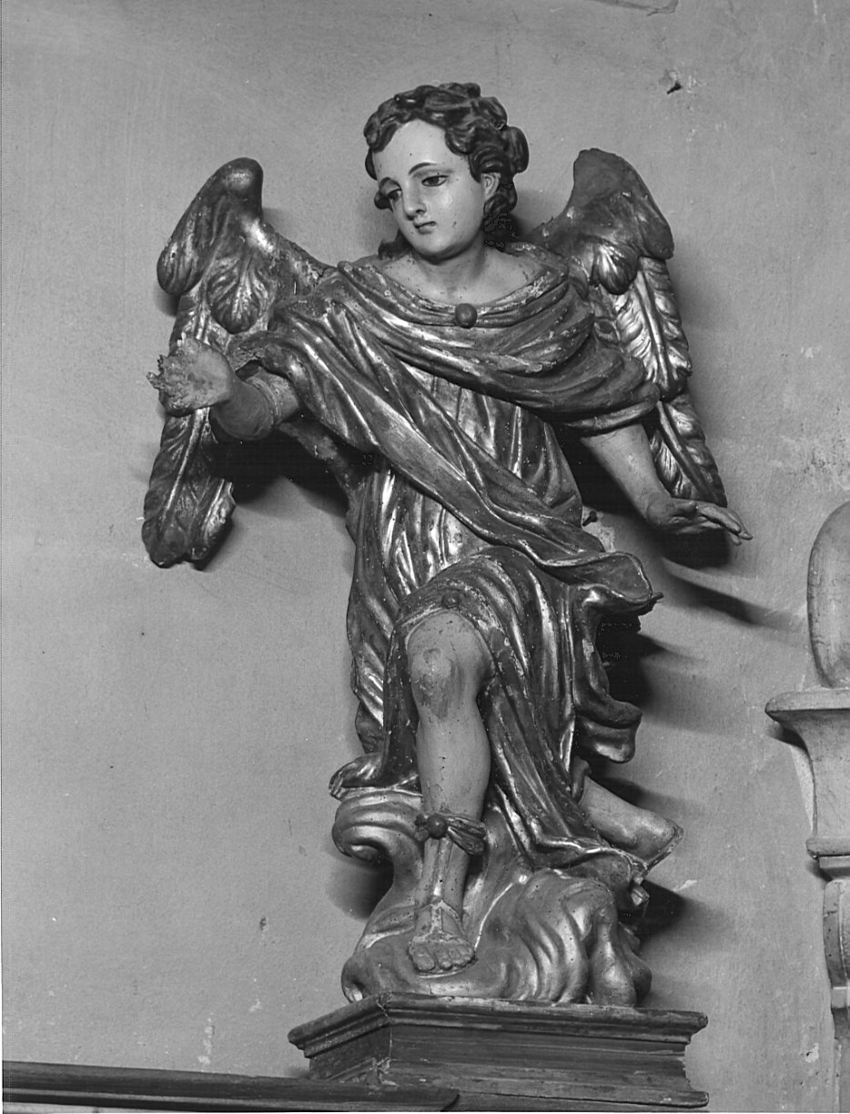 angelo (statua, opera isolata) - bottega bergamasca (sec. XVIII)