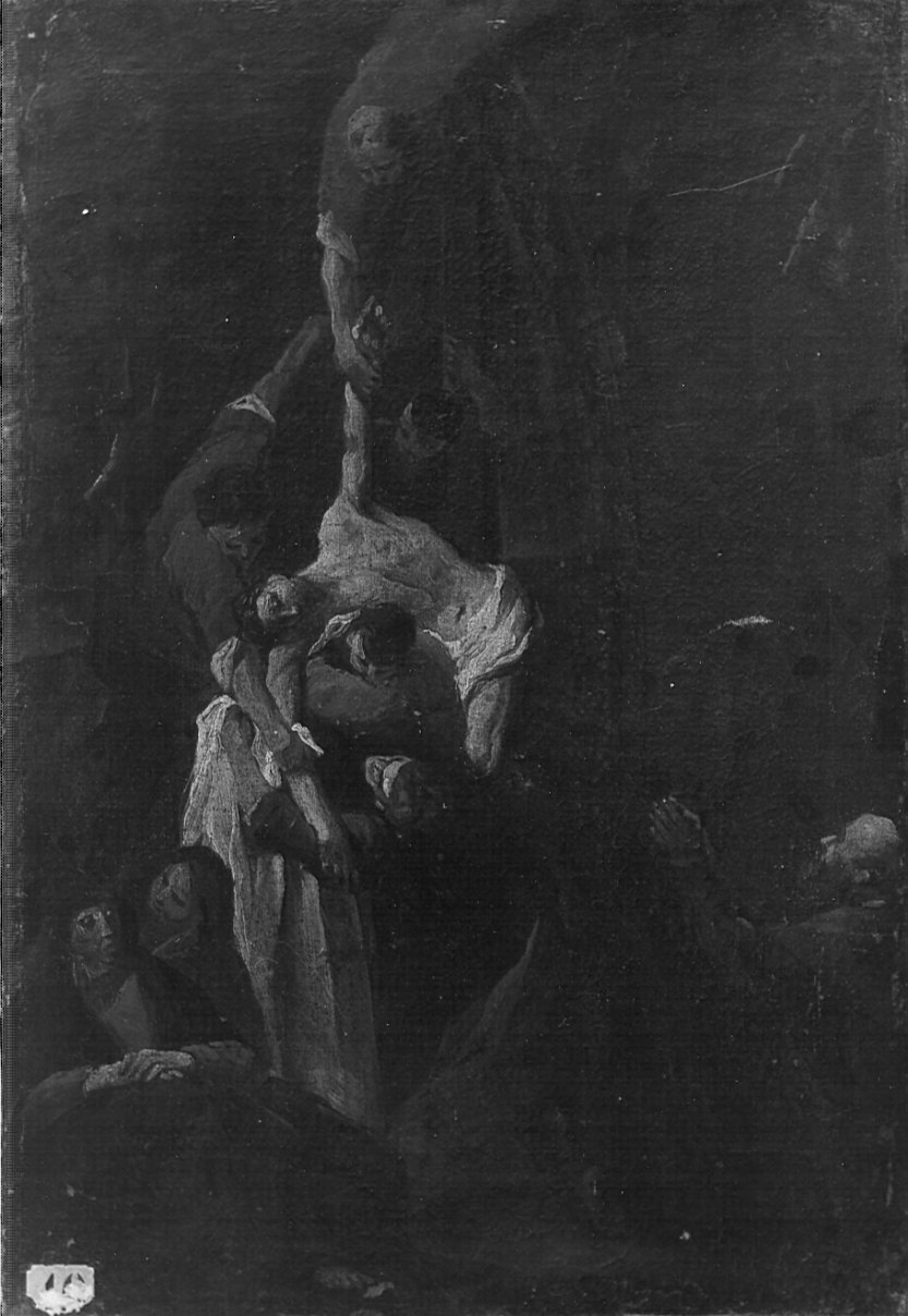 deposizione di Cristo dalla croce (dipinto, opera isolata) di Cifrondi Antonio (attribuito) (primo quarto sec. XVIII)
