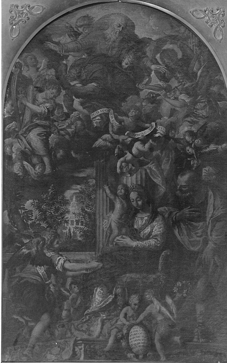 Gloria (dipinto, opera isolata) di Litterini Bartolomeo (attribuito) (secc. XVII/ XVIII)